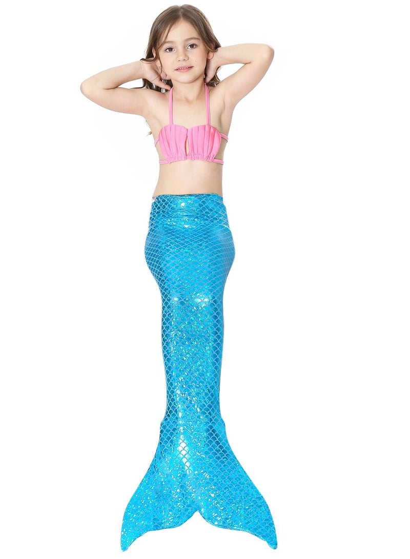 Loquat 3-Piece Mermaid Bathing Swimsuit Set - Image 2