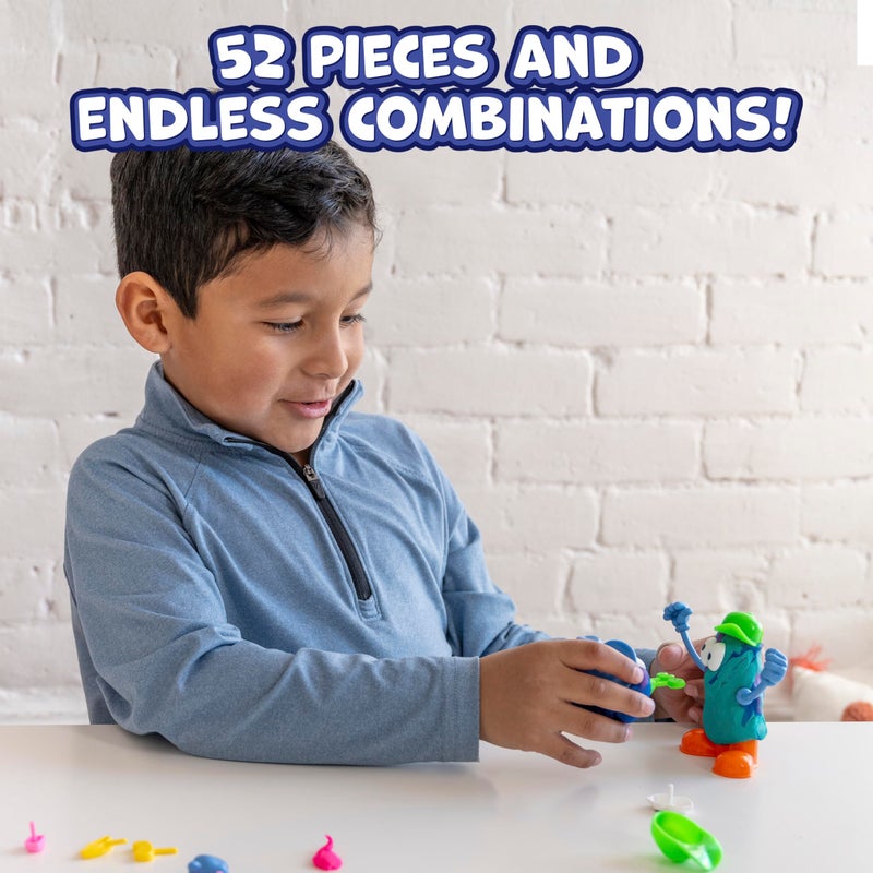 Ready 2 Learn Dough Character Accessories | Set of 52 | 21 Different Shapes | Playdough Accessories for Kids | Create Whacky Animals and Characters - Image 2