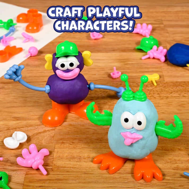 Ready 2 Learn Dough Character Accessories | Set of 52 | 21 Different Shapes | Playdough Accessories for Kids | Create Whacky Animals and Characters - Image 4