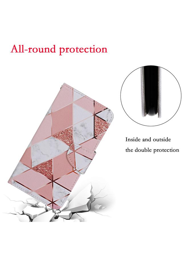 اس-توب جراب لهاتف Samsung Galaxy A13 4G بنمط رسم ملون من الجلد القابل للطي - Image 5