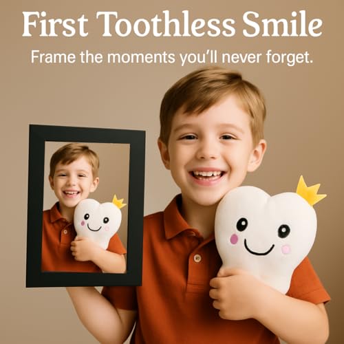 K'ONIJO Tooth Fairy Gift Set for First Lost Tooth – Pillow, Coin Bank, Certificate, Tooth Holder, Keepsake Box, Stickers & Photo Frame – Cute Tooth Fairy Kit for Boys & Girls - Image 5