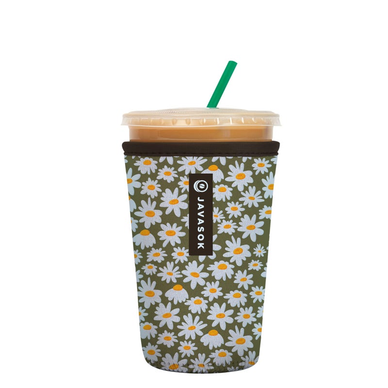Sok It JavaSok Iced Coffee  Cold Soda Insulated Neoprene Cup Sleeve Chamomile China Medium 2228oz