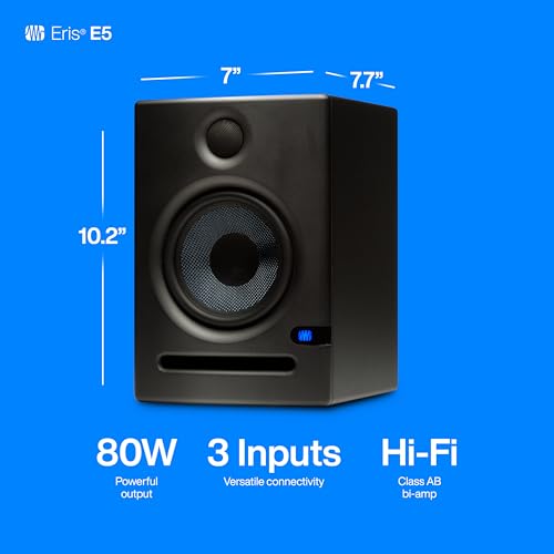 PreSonus Eris E5 2-Way 5.25" Near Field Studio Monitor - Image 5