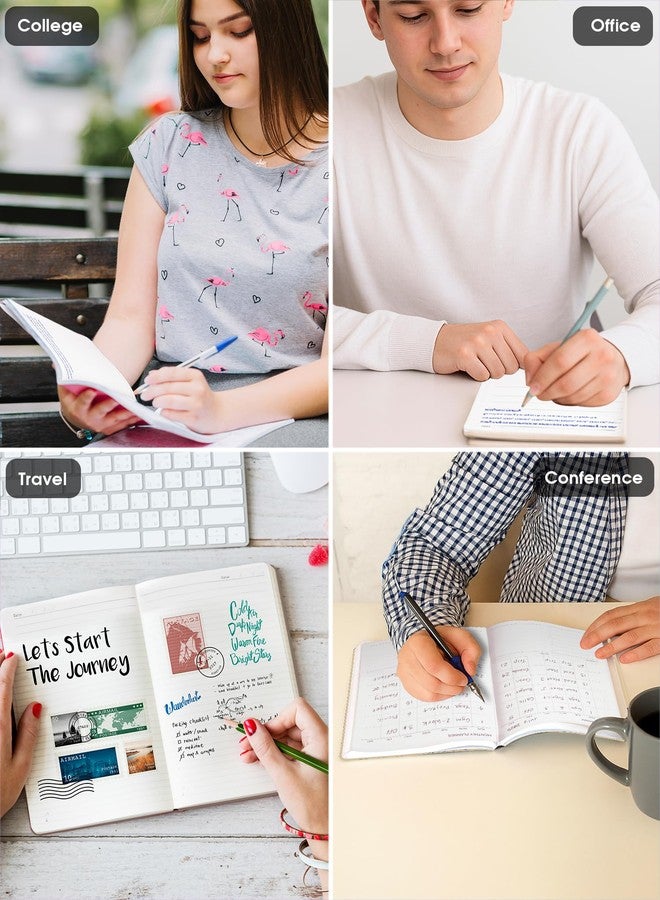 DOODLE A5 Undated Journal Notebook - 160 Pages (12-Month Planner + Notes), Soft Cover Journal with 80 GSM Paper - Motivational Quote Design, Compact Diary for Work, Study, Travel & Gifting - Image 3