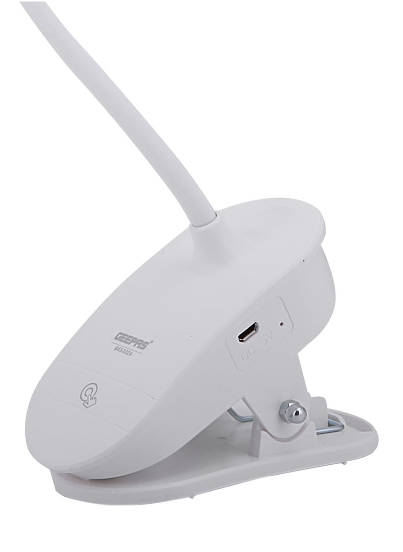 GEEPAS Rechargeable Desk Lamp, Large Luminescent Surface, GE53026 Touch Sensitive Control, 3 Brightness Eye-Protect Night Light, Portable Lamp for E-Reader, Multifunctional  - Image 5