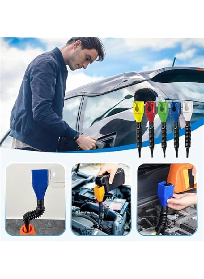 Generic Oil Funnels for Automotive Use, 2025 Upgraded Universal Household Folding Buckle Funnel, Universal Wide Mouth Funnel, Easy to Carry Wide Mouth Flexible Funnel for Car Motorcycle (1 Pack)  - Image 2