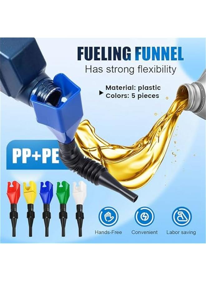 Generic Oil Funnels for Automotive Use, 2025 Upgraded Universal Household Folding Buckle Funnel, Universal Wide Mouth Funnel, Easy to Carry Wide Mouth Flexible Funnel for Car Motorcycle (1 Pack)  - Image 3