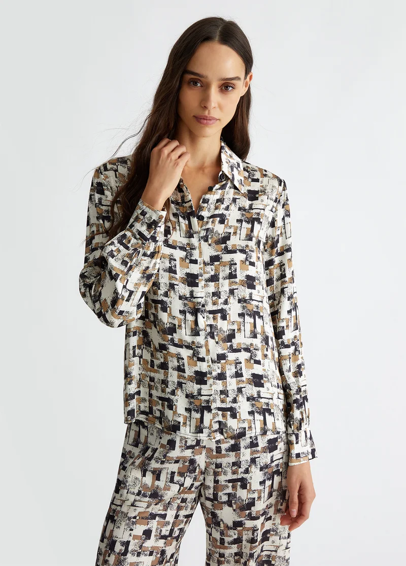 Liu Jo Printed satin shirt