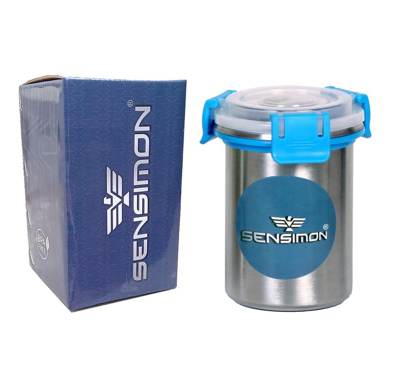 Sensimon Stainless Steel Tumbler with Lid Leak Proof Steel Tumbler with Leak Proof Lid Steel Glass with Lid Airtight Freezer Safe Capacity 350ML Pack of 2 - Image 5