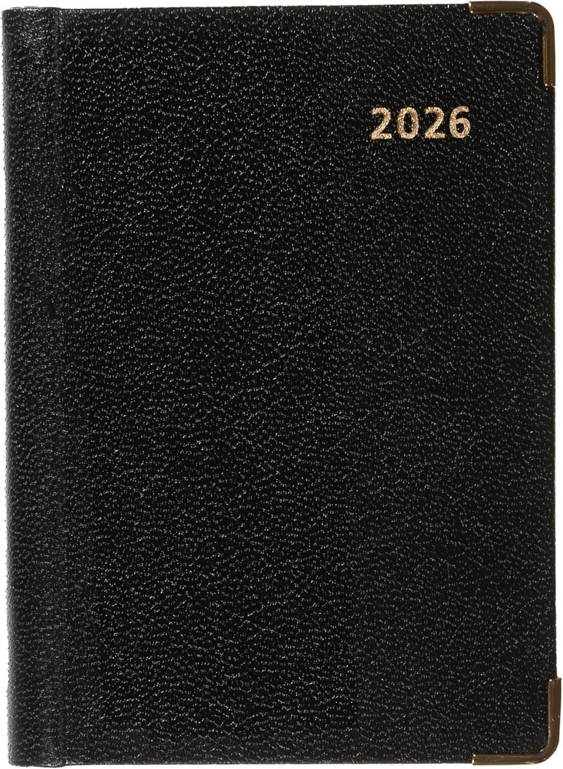 Collins - Business - Regal 2026 12 Month Calendar Year Planner, Week-To-View with Appointments Pocket Diary - Black - Image 2