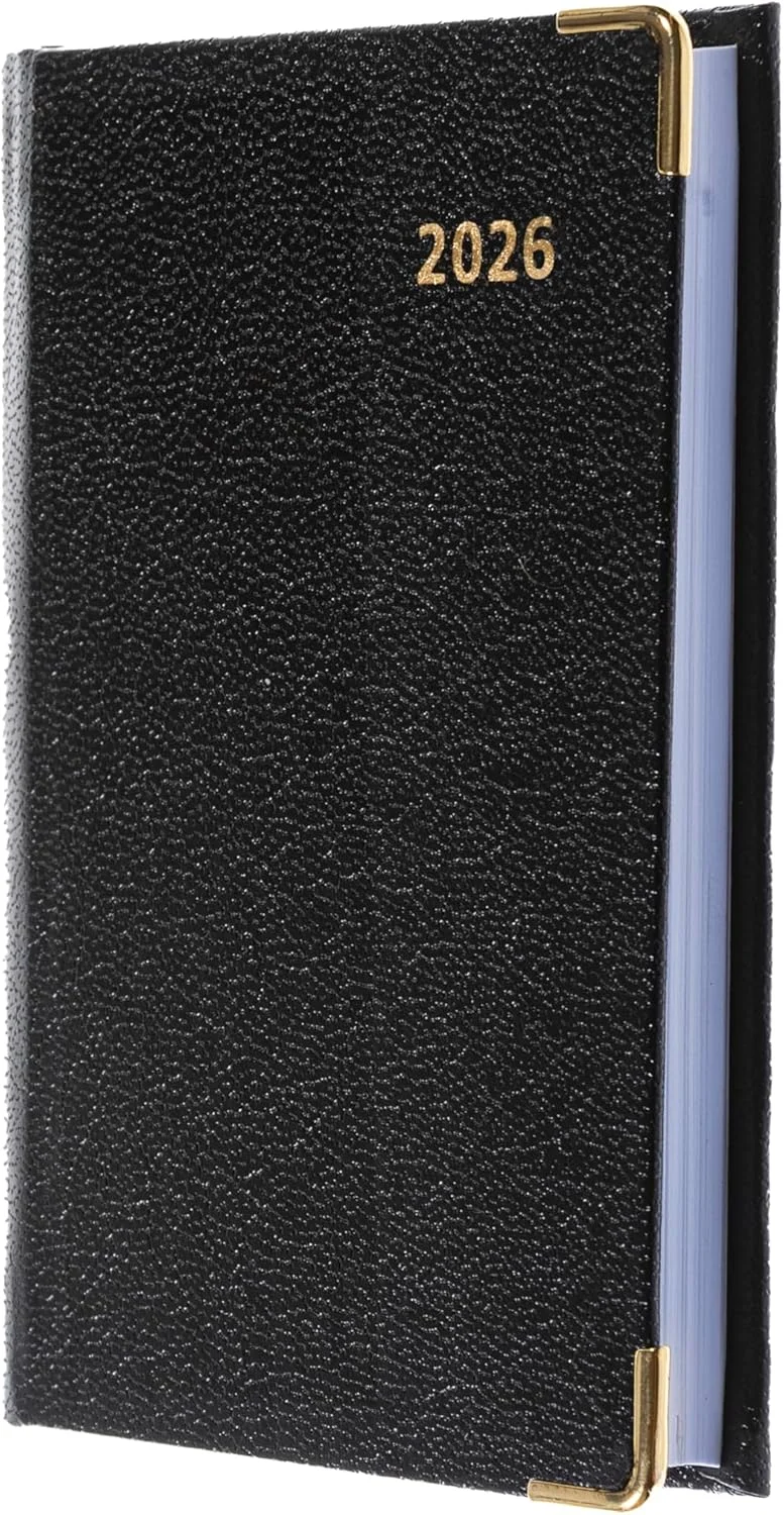 كولينز مفكرة كولينز بيزنس ريجال  سنوية، أسبوعية مع مواعيد، جيب، أسود