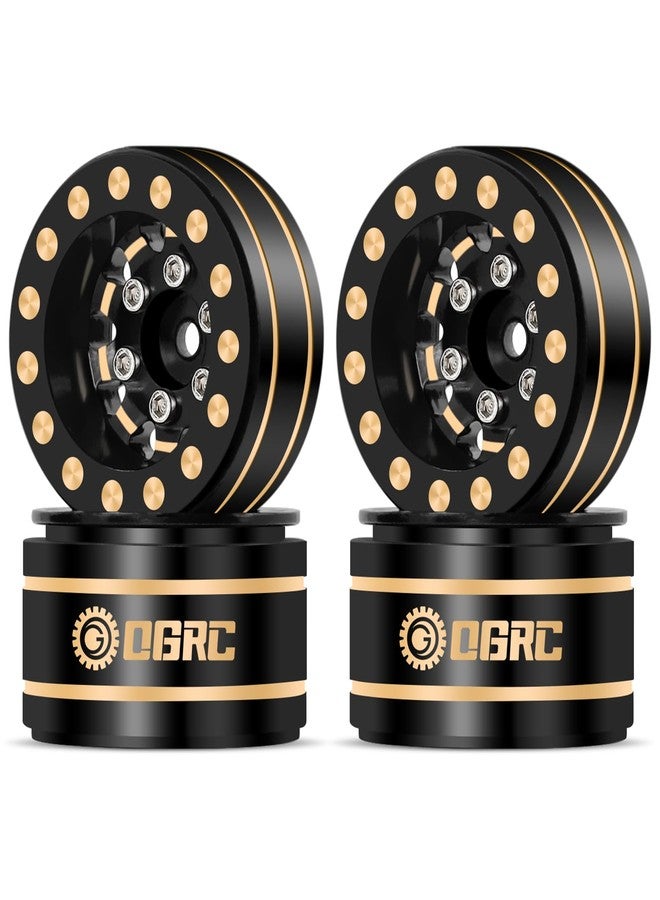 OGUNKE OGRC 1.0 RC Wheels Brass Negative Offset 7mm Wheels for SCX24 C10 JLU Deadbolt Gladiator Bronco 1/24 Crawler Car - 47g/pc - Image 1