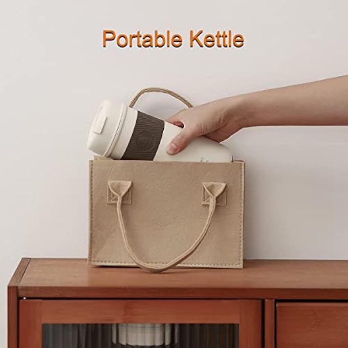 MAKINGTEC Portable Travel Heating Mug Mini Electric Cup 55  80  100 Optional 304 Stainless Steel Liner Kettle 12 Hours Insulation Function 300W 350 Ml Fashion Electric Thermos Automatic ShutOff - Image 4