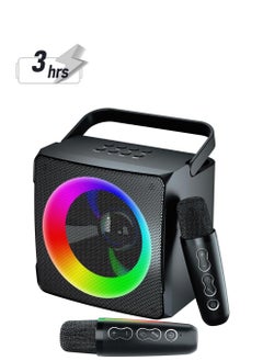 SDRD 2023 New SDRD Wireless Bluetooth Speaker With 2 Microphones Portable Karaoke Machine  - Image 1