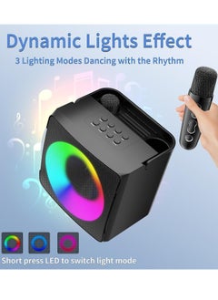 SDRD 2023 New SDRD Wireless Bluetooth Speaker With 2 Microphones Portable Karaoke Machine  - Image 3