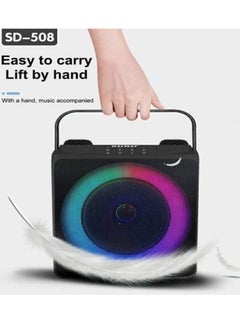 SDRD 2023 New SDRD Wireless Bluetooth Speaker With 2 Microphones Portable Karaoke Machine  - Image 5