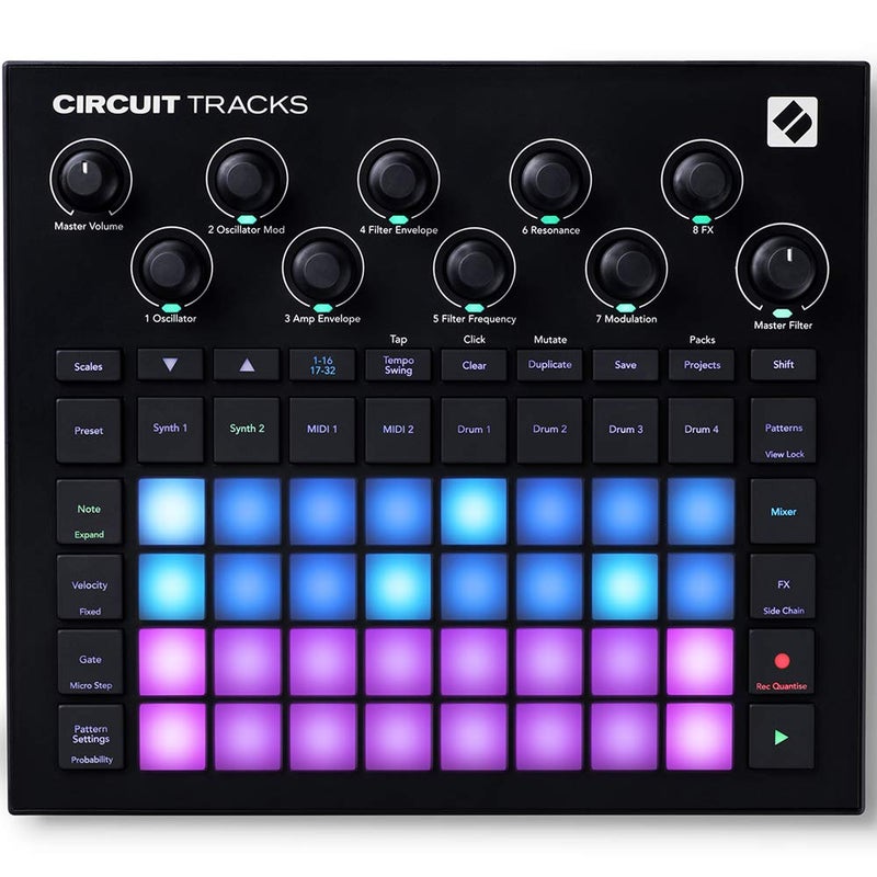 Novation نوفايشن سيركت تراك: جهاز تسلسل جروف بوكس مع مسارات سينث، مسارات MIDI ومسارات درام لصنع الموسيقى الإلكترونية - Image 4