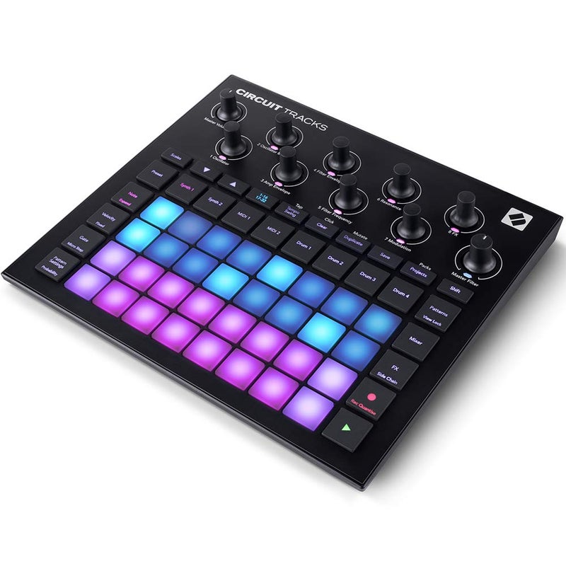 Novation نوفايشن سيركت تراك: جهاز تسلسل جروف بوكس مع مسارات سينث، مسارات MIDI ومسارات درام لصنع الموسيقى الإلكترونية - Image 1