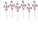 Holiday Pride Holiday Pride Christmas Candy Cane Picks - 3 Red & White Candy Canes on a Wired Pick - Set of 6 Picks  - Image 2