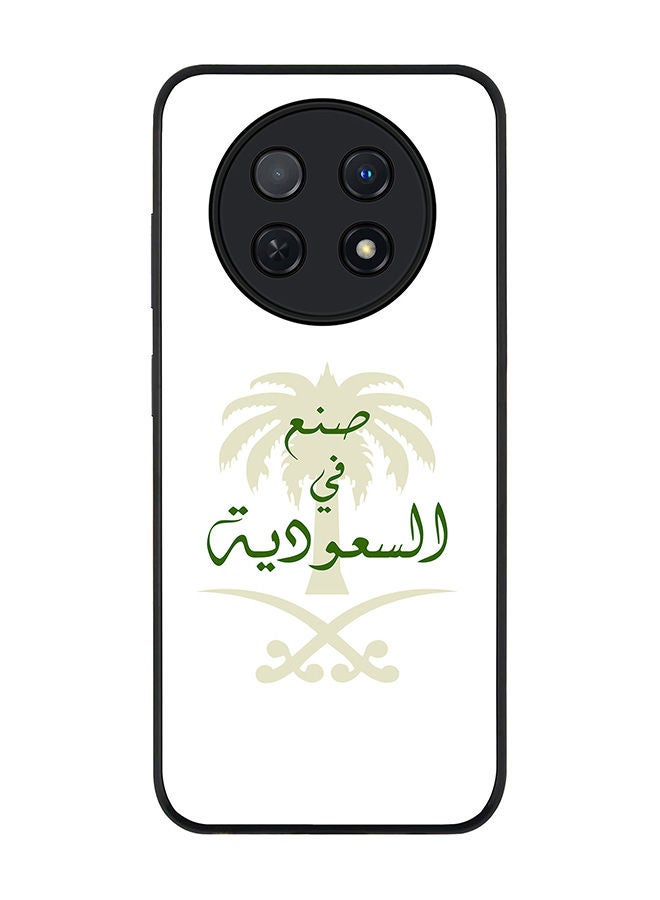 Stylizedd حافظة سوداء متينة لهاتف هواوي نوفا Y91 4G / هواوي إنجوي 60X، حافظة مرنة رقيقة من المطاط مع حواف مضادة للصدمات - صنع في السعودية - Image 1