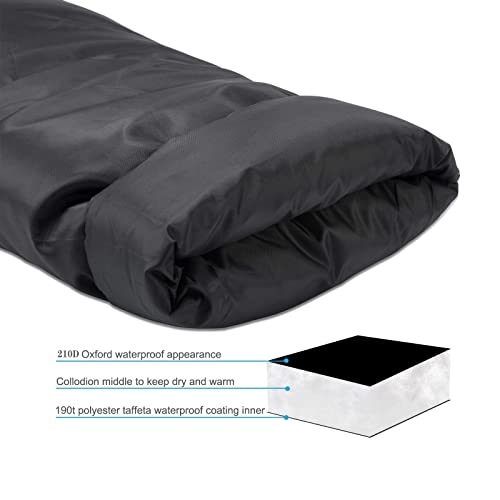 Asoleo Outdoor Faucet Covers for Winter Freeze Protection,25.2"X14" Hose Bib Covers for Winter,Reusable Thicker Waterproof Insulated Spigot Cover Black - Image 3