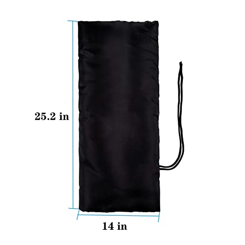 Asoleo Outdoor Faucet Covers for Winter Freeze Protection,25.2"X14" Hose Bib Covers for Winter,Reusable Thicker Waterproof Insulated Spigot Cover Black - Image 2