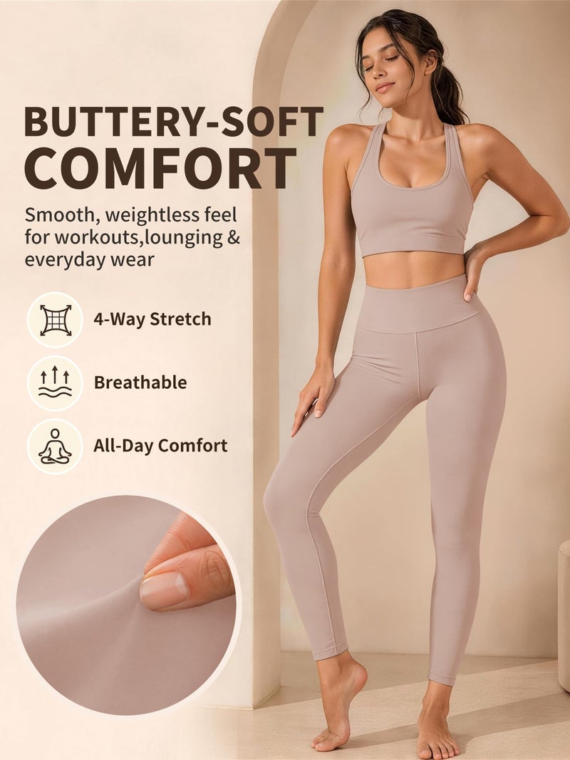 Laite Hebe Leggings for Women - High Waisted Full Length Buttery Soft Yoga Pants for Workout Athletic Daily - Image 5