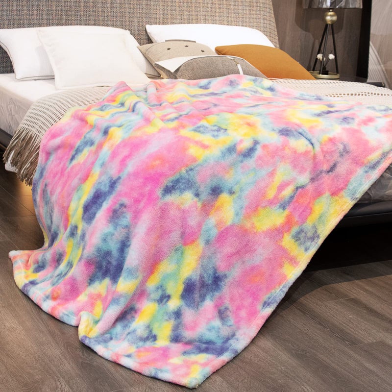 obinsm Fleece Throw Blanket Cozy Soft Lightweight Throw Blankets Warm Plush Colorfull fall blankets and throws Couch Sofa Bed Camping Travel Picnic Outdoor Blanket Bedding Kid Baby Boys Girls Adults 60x80 in - Image 2