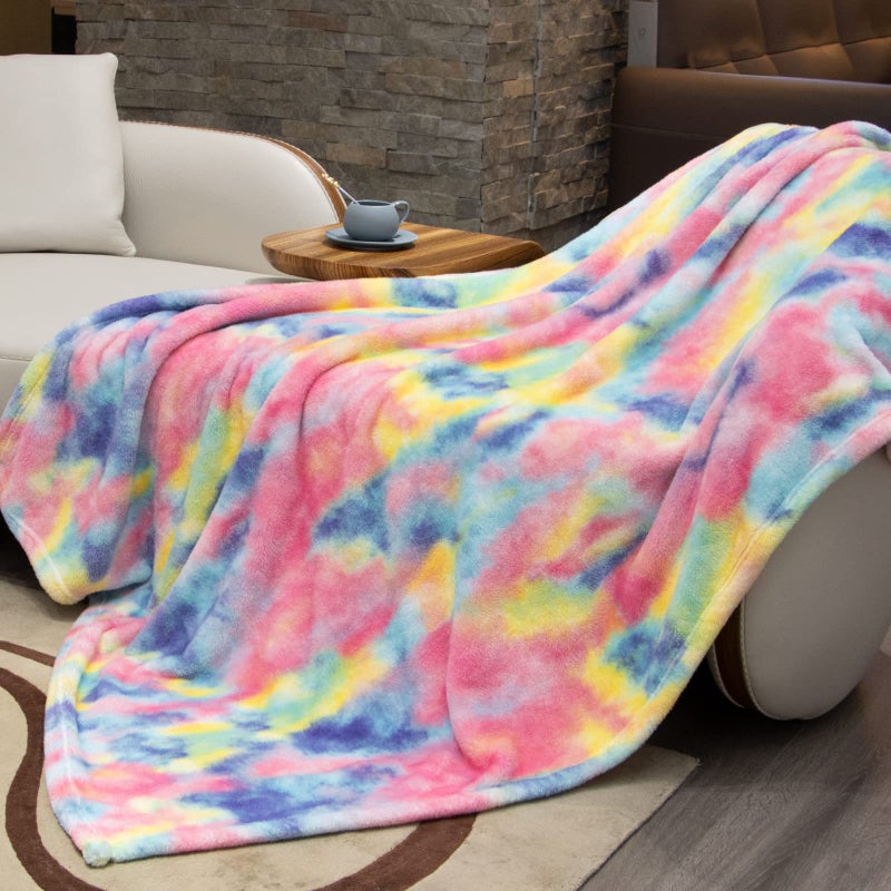 obinsm Fleece Throw Blanket Cozy Soft Lightweight Throw Blankets Warm Plush Colorfull fall blankets and throws Couch Sofa Bed Camping Travel Picnic Outdoor Blanket Bedding Kid Baby Boys Girls Adults 60x80 in - Image 3