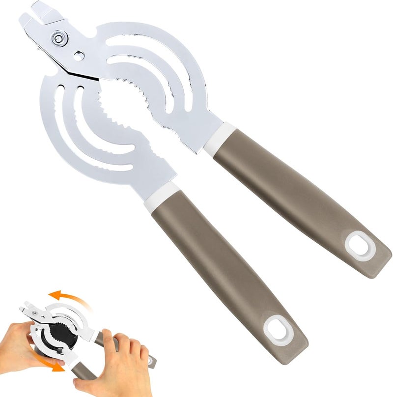 Zoiwdur Jar Opener, Multifunctional Jar Openers for Seniors, Stainless Steel Jar Lid Opener, Easy Twist Bottle Opener for Seniors with Arthritis - Image 1