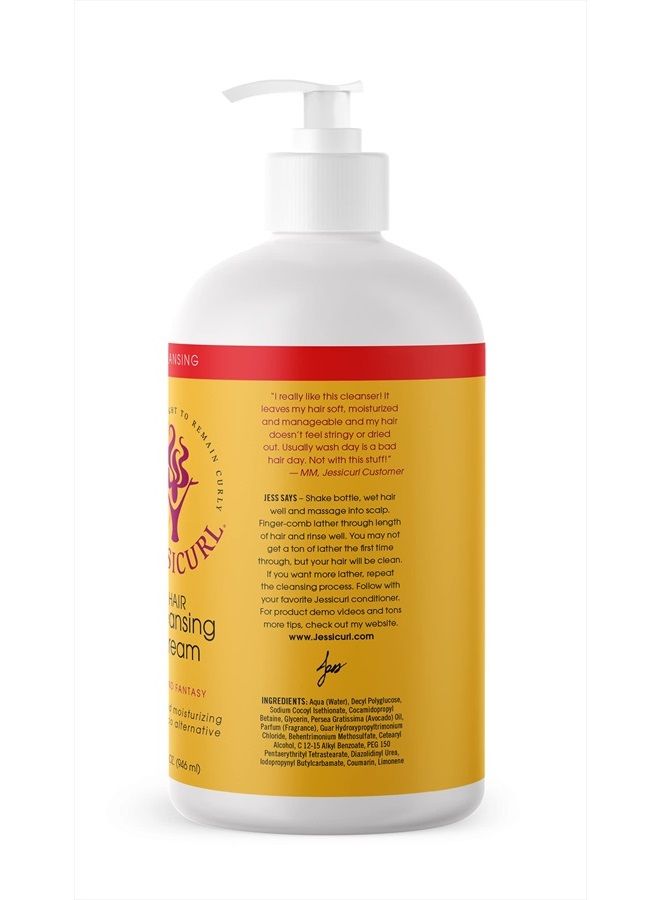 Jessicurl , Hair Cleansing Cream, Island Fantasy, 32 Fl oz. Moisturizing Shampoo for Curly Hair, Sulfate Free Shampoo for Dry Hair - Image 2