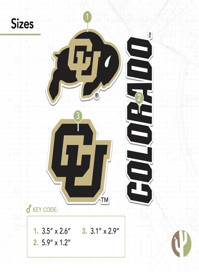 Desert Cactus University of Colorado Sticker Buffaloes CU Buffs Vinyl Decals Laptop Water Bottle Car Scrapbook T5 (Type 5-1) - Image 4