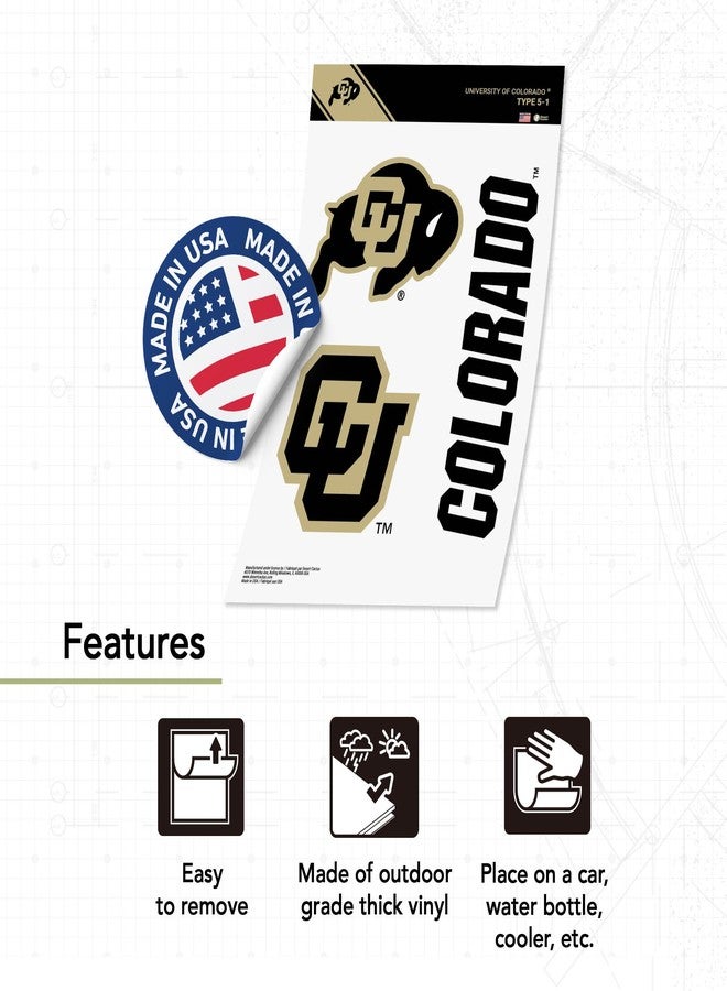 Desert Cactus University of Colorado Sticker Buffaloes CU Buffs Vinyl Decals Laptop Water Bottle Car Scrapbook T5 (Type 5-1) - Image 3
