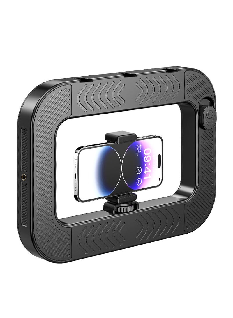 NOMADO RGB Video Light Panel, Professional 8000mAh Battery High Capacity Portable Photography Fill Light with Active Heat Dissipation Design, LED 48 FX Scene Modes Bluetooth Control No App Needed, Full Color 360 Adjustable Bi-Color 2500K to 8500K, CRI Over 95 Studio Lighting, Triple Cold Shoe Mount with 1/4 Screw Threads, for Smartphone, Camera, TikTok Live Streaming, YouTube Vlogging, Makeup Photography - Image 1