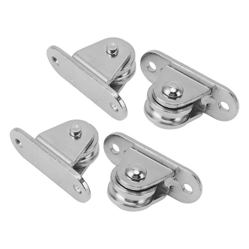 Stainless Steel Silent Pulley Block Wall Mounted Fixed Roller Wheel For Wire Rope Rail Sliding Gate 4pcs - Image 5