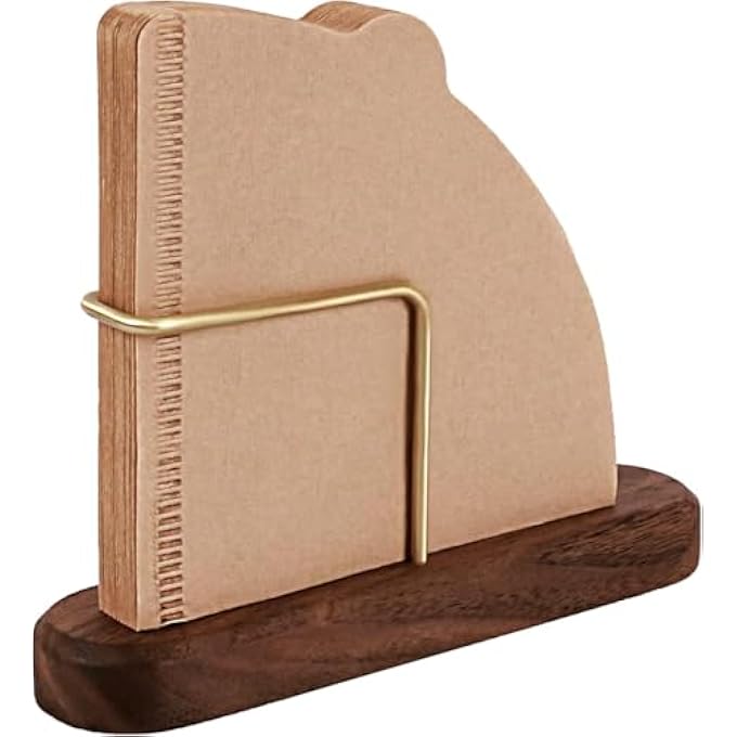 Bukela Wooden Coffee Filter Holder Storage Dispenser Elegant SpaceSaving Organizer For Kitchen Office - Image 1
