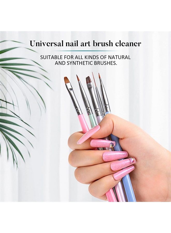 AIMEILI جل منظف فرشاة الأظافر لفرش طلاء الأظافر الأكريليكية وفرش المانيكير الجل - 2 × 15 مل - Image 3