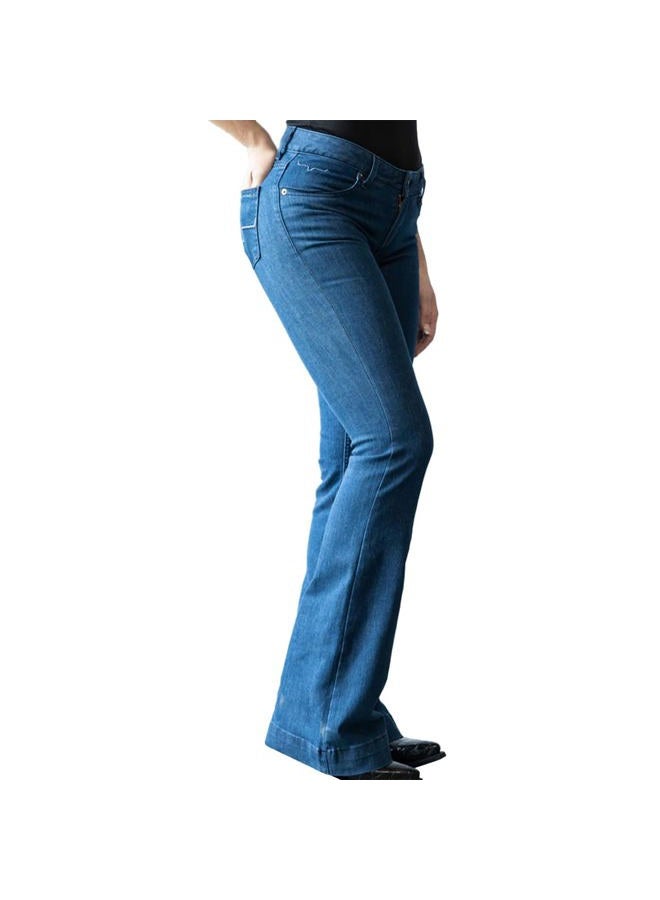 Kimes Ranch Western Jeans Womens Lola Trouser 4 x 32 Dark Blue Wash - Image 4