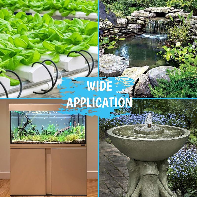 Aquatrone 400GPH Submersible Pump 25W - Ultra Quiet Fountain Water Pump, 1500L/hr, 6.56ft High Lift, 3 Nozzles - Submersible Water Pump for Aquarium, Fish Tank, Pond, Hydroponics, Statuary (Compact 400GPH) - Image 5