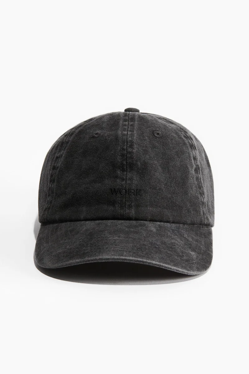 H&M Embroidered-motif cotton cap