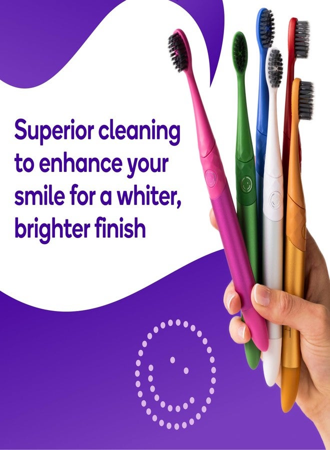 BURST Replacement Heads for Nova Sonic Toothbrush (Pink | Super-Soft Bristles Reduce Risk of Abrasion & Irritation | Tapered Ends Reach Below The Gumline | for a Whiter, Brighter Smile - Image 2