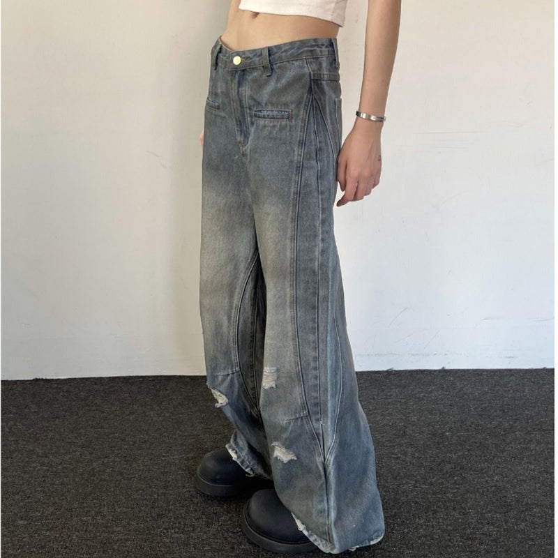 Vintage Classic European-American Design Daily Commute Jeans  Size_L - Image 3