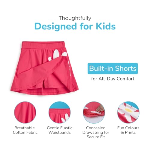 YouGotPlanB Girl's Skater Skirt with Attached Inner Shorts - Image 4
