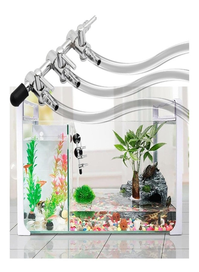 Virello 2Pcs 3-Way Aquarium Air Pump Splitter Control Valve, Air Flow Lever Valve Manifold for Fish Tank Air Pump Accessories - Image 5