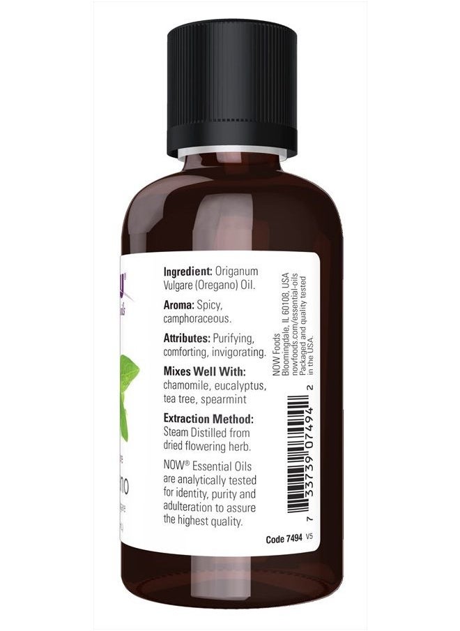 now - Essential Oils, Oregano Oil, Comforting Aromatherapy Scent, Steam Distilled, 100% Pure, Vegan, Child Resistant Cap, 2-Ounce - Image 1