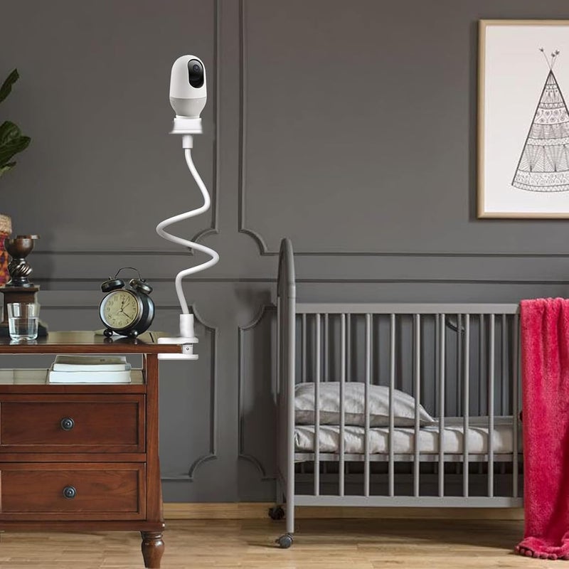 Baby Monitor Mount Shelf, Infant Baby Camera Holder, Baby Monitor Shelf for Crib Nursery Compatible with Most Baby Monitors, Versatile Twist Mount Without Tools or Wall Damage - Image 2
