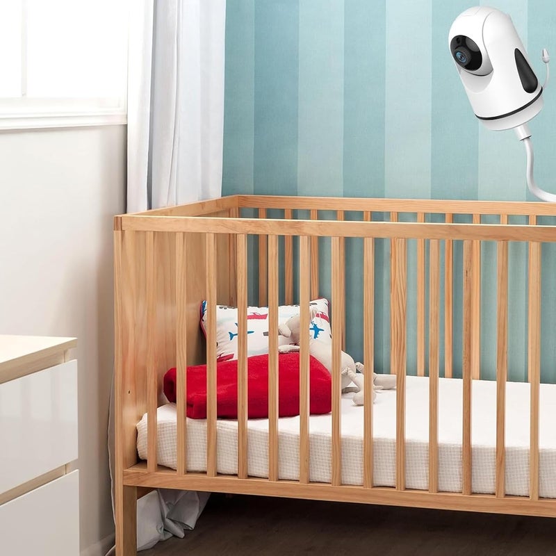 Baby Monitor Mount Shelf, Infant Baby Camera Holder, Baby Monitor Shelf for Crib Nursery Compatible with Most Baby Monitors, Versatile Twist Mount Without Tools or Wall Damage - Image 5