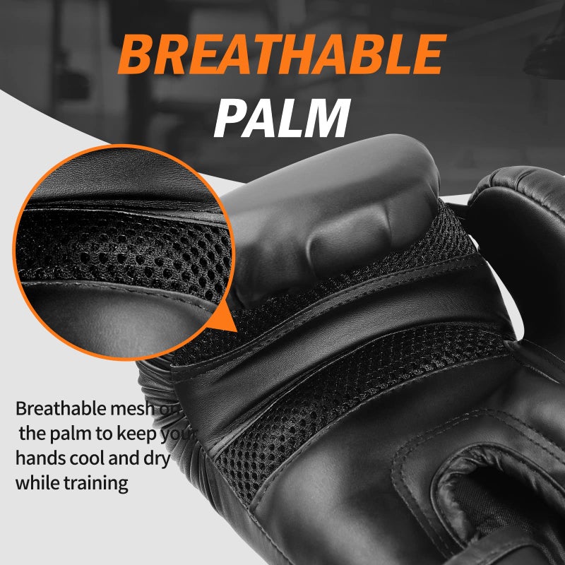 FIVING Boxing Gloves for Men and Women Suitable for Boxing Kickboxing Mixed Martial Arts Muay Thai MMA Heavy Bag Training - Image 3