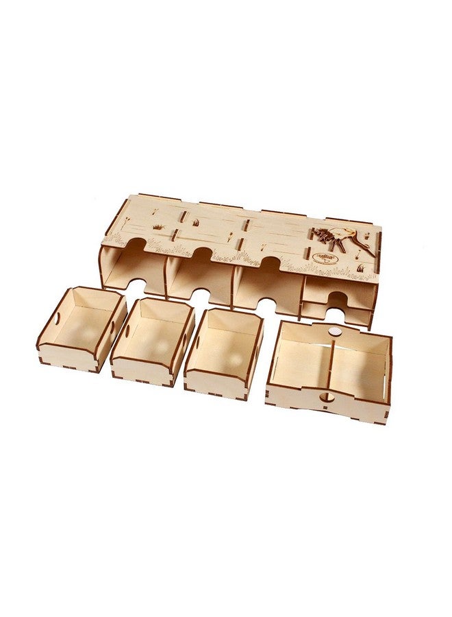 The Broken Token Game Organizer Upgrade Compatible with Wingspan Oceania Expansion - Wooden Game Organizing Box with Multiple Trays - Image 2