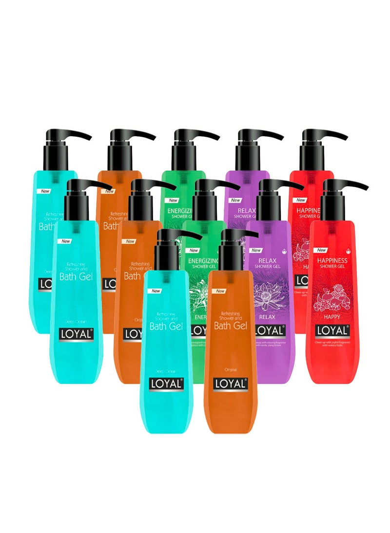 Loyal Refreshing Shower And Bath Gel 12x900 ml